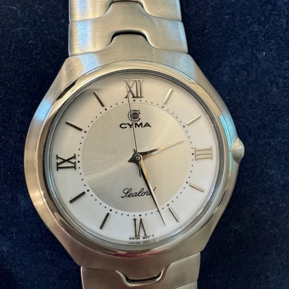 Men’s CYMA Sealord Swiss watch-2011 stainless steel like new - Picture 1 of 13